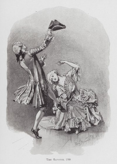 Dansen: De Gavotte door Percy Macquoid