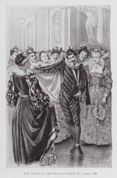 Dansen: De Pavane aan het hof van Henri III, circa 1580 door Percy Macquoid
