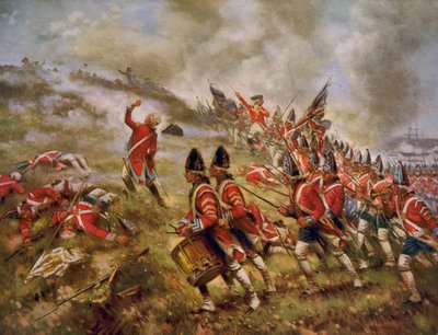 Slag bij Bunker Hill door Percy Moran