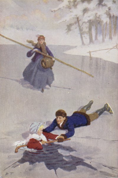 Illustratie voor Little Women door Louis M Alcott door Percy Tarrant