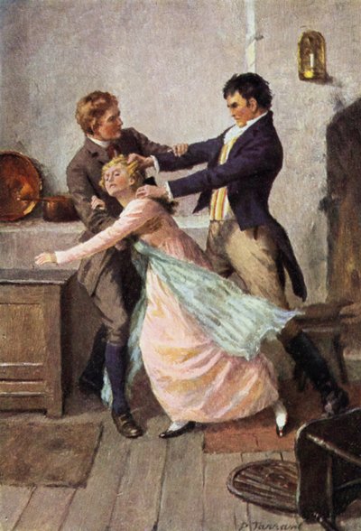 Illustratie voor Wuthering Heights door Emily Bronte door Percy Tarrant