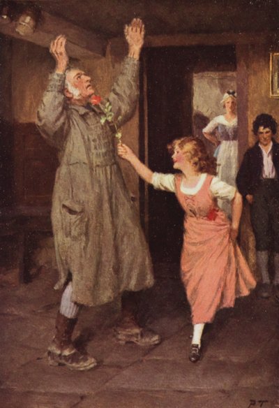 Illustratie voor Wuthering Heights door Emily Bronte door Percy Tarrant