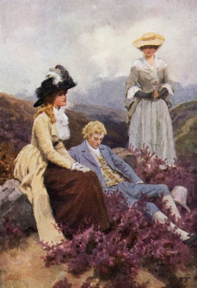 Illustratie voor Wuthering Heights door Emily Bronte door Percy Tarrant