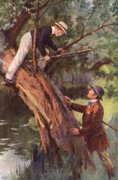 Nu, kom je onmiddellijk naar beneden (kleur litho) door Percy Tarrant