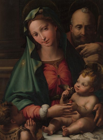 De Heilige Familie met de jonge Sint Johannes de Doper door Perino del Vaga
