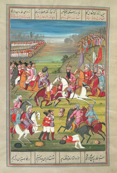 Fath Ali Shah doodt een Russische generaal, uit 