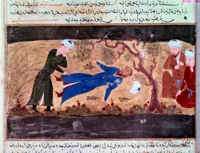 Geschiedenis van de Mongolen: De dood van Mohammed Hwarazmshah door Persian School