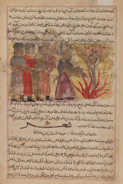 Miniatuurschilderij uit Kalila wa Dimna door Persian School
