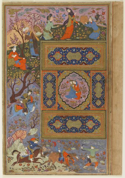 Paar geliefden, ca. 1590-1610 door Persian School