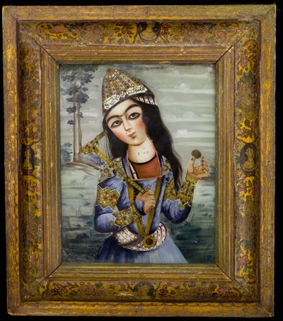 Portret van een jonge man door Persian School