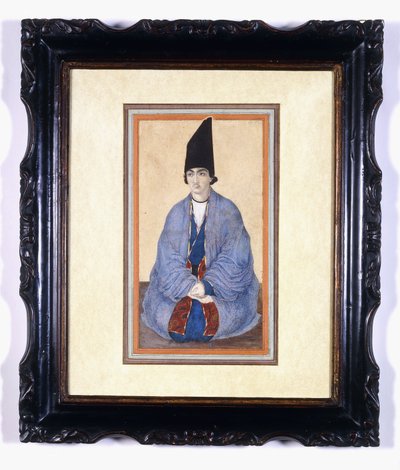 Portret van een jonge Qajar prins, ca. 1850 door Persian School