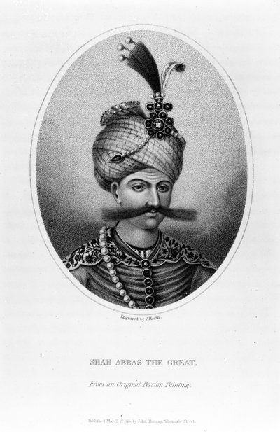 Shah Abbas de Grote, prent gemaakt door C. Heath, 1815 door Persian School