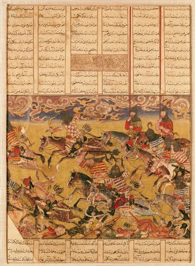 De Aanval van de Ridders van Faramouz, illustratie uit de 