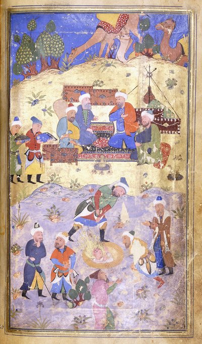 Yusuf wordt gered uit de put, ca. 1492-3 door Persian School
