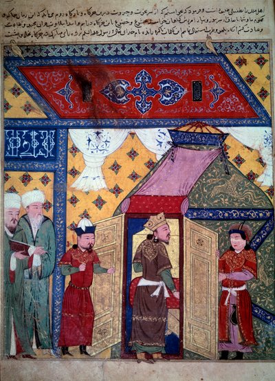 De heerser Ghazan door Persian School