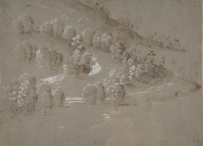 Landschap recto, Landschap verso, 1489-90 door Perugino