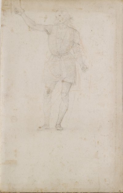 Studie voor een Johannes de Doper (detail) door Perugino