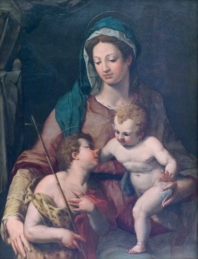 Madonna en Kind met de jonge Johannes door Peter (1548 1628) Candid