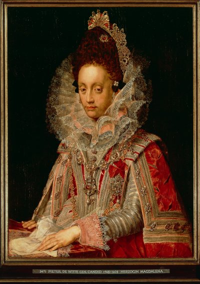 Portret van de Hertogin Magdalena, c.1613 door Peter Candid
