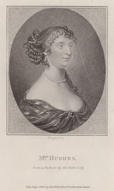 Margaret Hughes, Engelse actrice door Peter (after) Lely