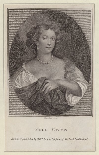 Nell Gwyn, minnares van koning Karel II door Peter (after) Lely
