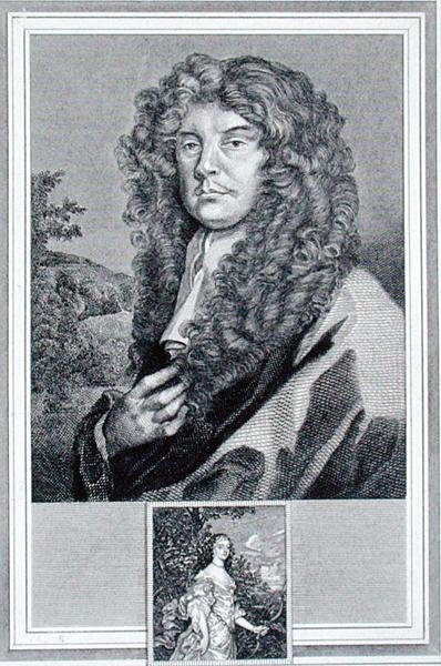 Zelfportret, gegraveerd door J. Corner door Peter (after) Lely