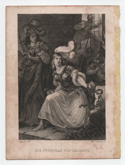 De Maagd van Orléans, ca. 1840 door Peter Carl Geissler