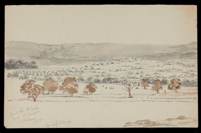 Kamp van Generaal Sir Hugh Rose in Saugor, 6 februari 1858 door Peter Charles William