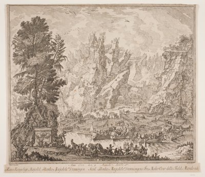 Anno 1733 den 9. Augusti reisde Zijne Koninklijke Majesteit, Hare Majesteit de Koningin en Hare Majesteit de Koningin-moeder over dit veld Mandsseidet door Peter Cramer