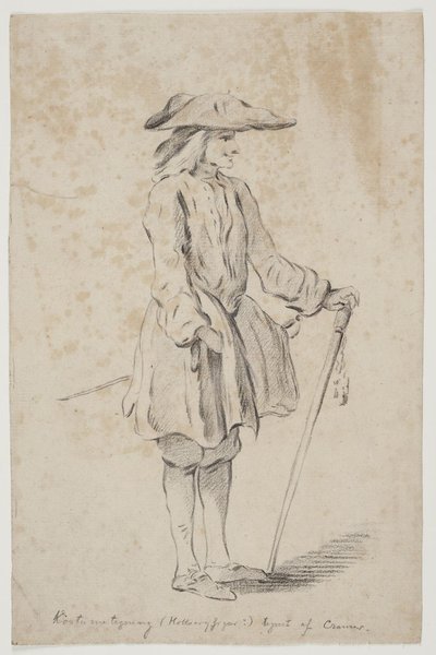 Holbergfiguur. Gert Londemann als Pedro in Don Ranudo door Peter Cramer