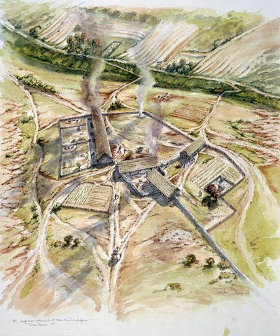 Greenshiel, Lindisfarne, Holy Island, Northumberland, 9e eeuw door Peter Dunn