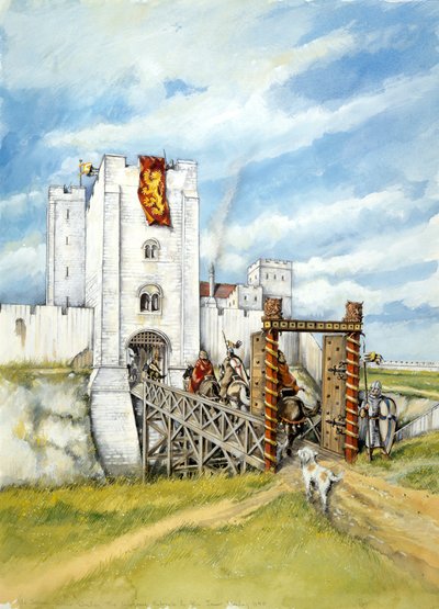 Oud Sarum, 1140, ca. 1990-2010 door Peter Dunn