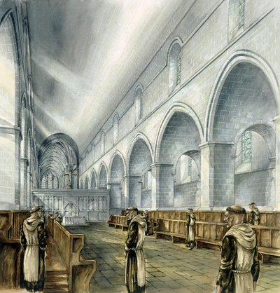 Rievaulx Abbey, 13e eeuw, ca. 1990-2010 door Peter Dunn