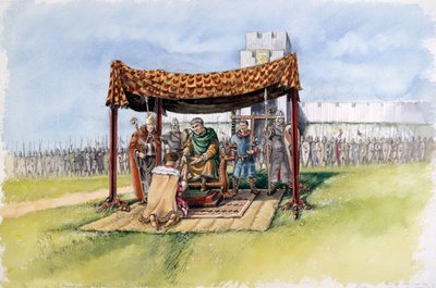 Willem de Veroveraar bij Old Sarum, 1086, ca. 1990-2010 door Peter Dunn