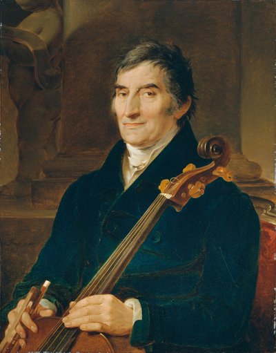 De cellist Franz Wödl door Peter Fendi