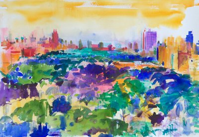 Central Park, New York, 2011 door Peter Graham (Contemporary)