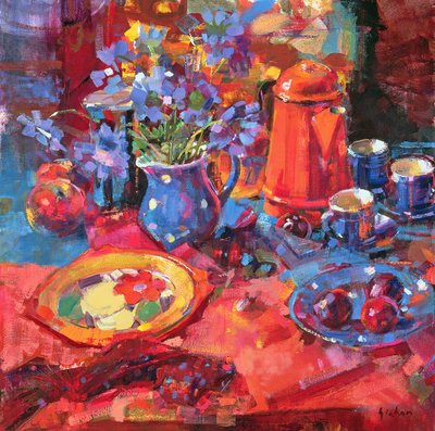 Devon ochtend door Peter Graham (Contemporary)