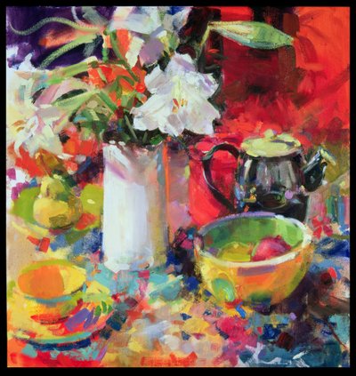 Lelies in de zomer, 2000 door Peter Graham (Contemporary)