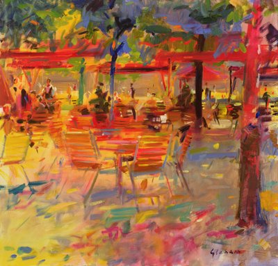 Lunch op het terras door Peter Graham (Contemporary)