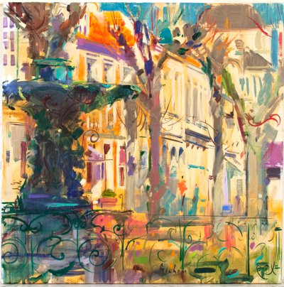 Montreuil sur Mer door Peter Graham (Contemporary)