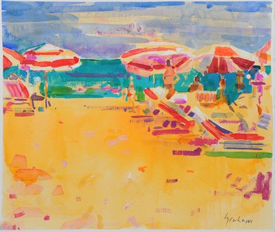 Ocean Beach door Peter Graham (Contemporary)