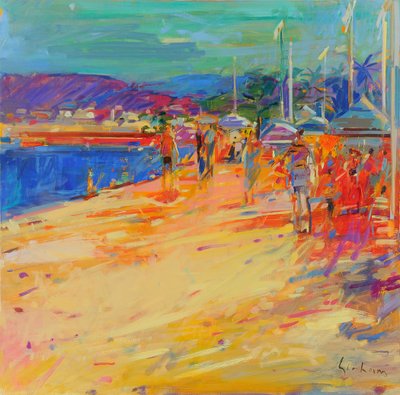 Plage de Pampelonne, 2021 door Peter Graham (Contemporary)