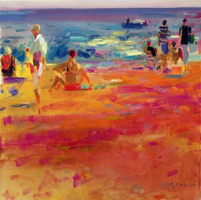 Strandscène door Peter Graham (Contemporary)