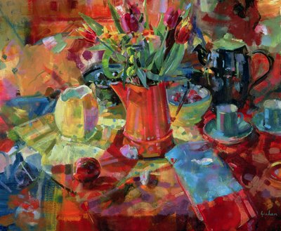 Sienna boeket door Peter Graham (Contemporary)
