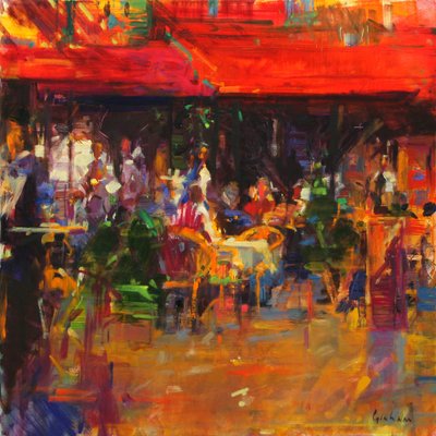 Tafel in Villefranche door Peter Graham (Contemporary)