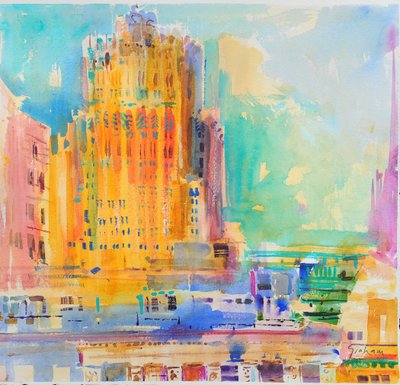 Het Shell-gebouw, San Francisco door Peter Graham (Contemporary)