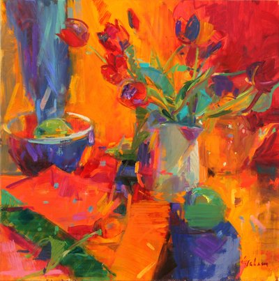 Tulpen, 2012 door Peter Graham (Contemporary)