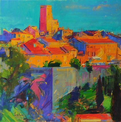 Saint-Paul de Vence, Gouden Licht, 2022 door Peter Graham
