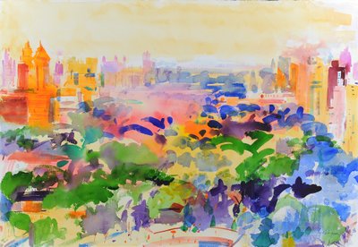 Zomerochtend, Manhattan door Peter Graham