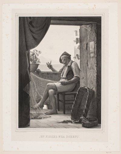 Een visser uit Sorrento door Peter Henrik Gemzøe